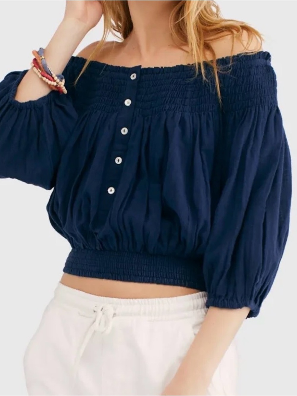 Free People We The Free “Dancing Til Dawn” Off-the-Shoulder Top